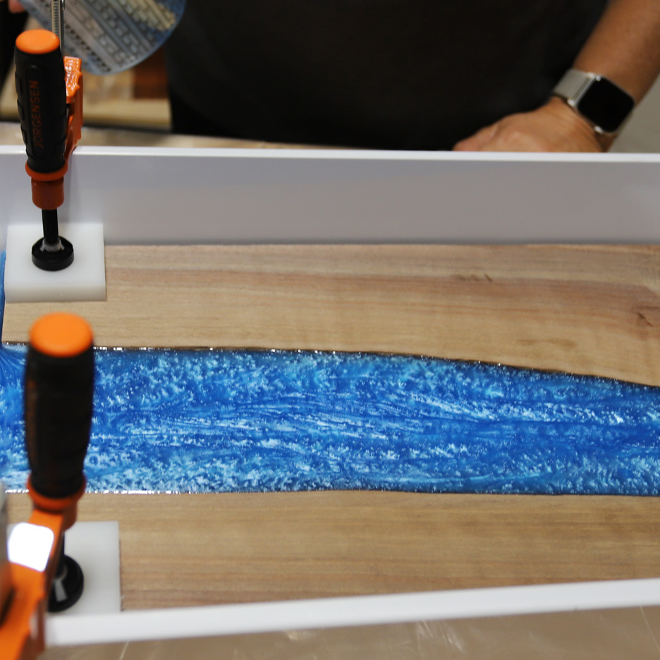 Epoxy resin board woodworking class craft